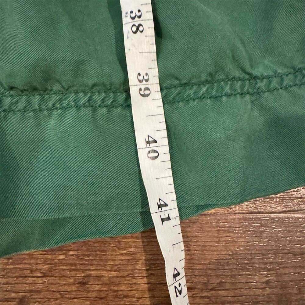 Lane Bryant Shirt Dress 22 Forest Green Sleeveless Tie Belt Pockets Office READ - Picture 11 of 11